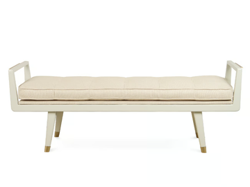 PRINCE - Upholstered lacquered wooden and fabric bench by JOSÉ LEITE DE CASTRO - view 2